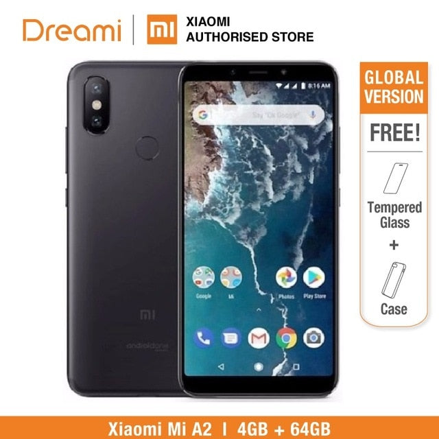 Global Version Xiaomi Mi A2 64GB ROM 4GB RAM ( Brand New and Sealed) mia2 64gb