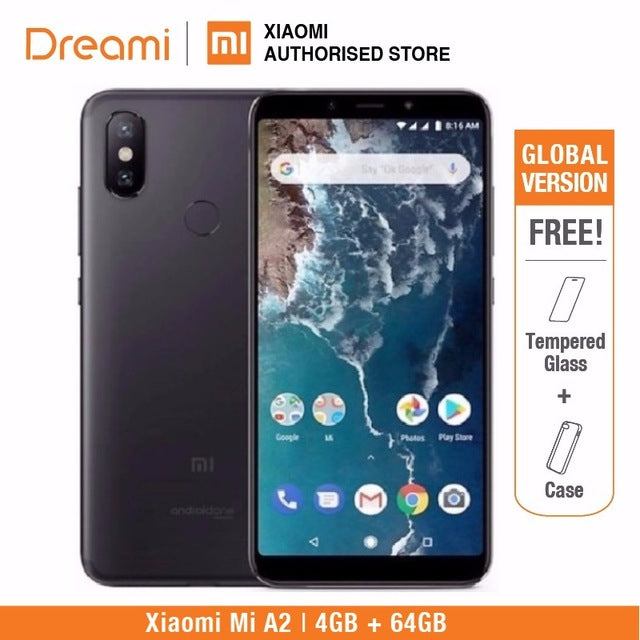 Global Version Xiaomi Mi A2 64GB ROM 4GB RAM  (Brand New and Sealed) mia2 64gb
