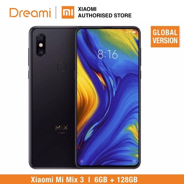Global Version Xiaomi Mi Mix 3 128GB ROM 6GB RAM (Brand New and Sealed Box)