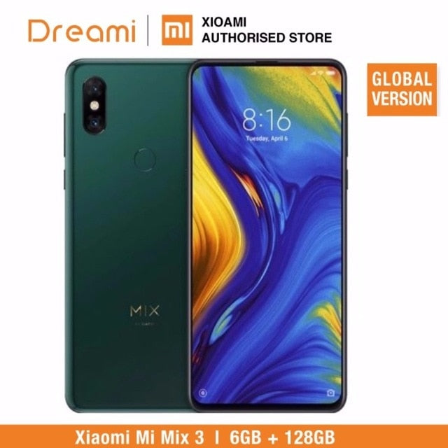 Global Version Xiaomi Mi Mix 3 128GB ROM 6GB RAM (Brand New and Sealed Box)