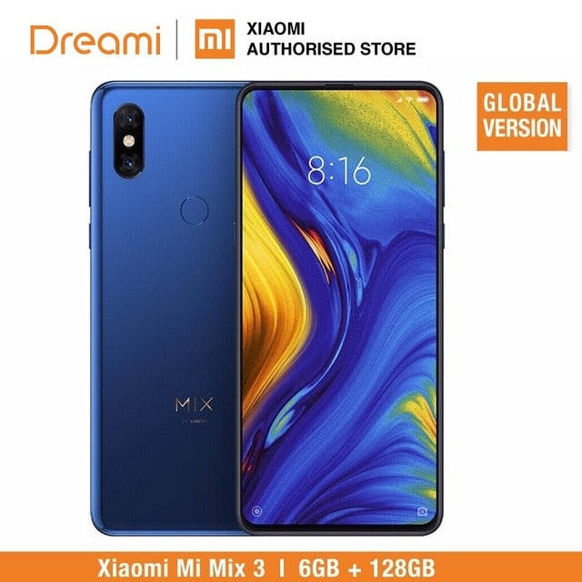 Global Version Xiaomi Mi Mix 3 128GB ROM 6GB RAM (Brand New and Sealed Box)