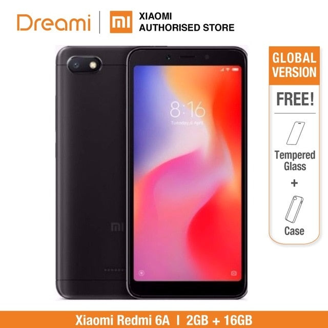 Global Version Xiaomi Redmi 6A 16GB ROM 2GB RAM (Brand New and Sealed) Redmi6a 16GB