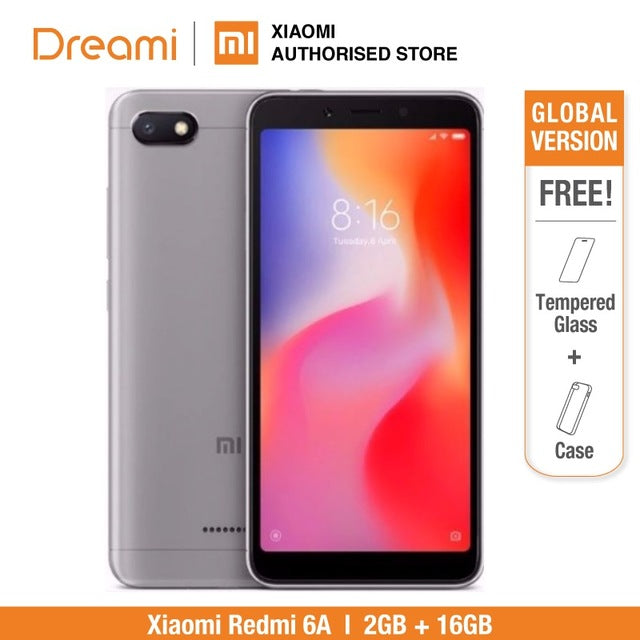 Global Version Xiaomi Redmi 6A 16GB ROM 2GB RAM (Brand New and Sealed) Redmi6a 16GB
