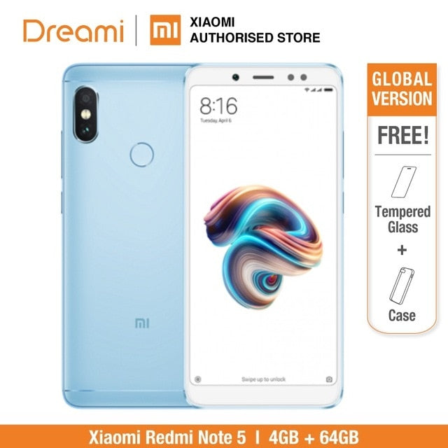 Global Version Xiaomi Redmi Note 5 64GB ROM 4GB (Brand New and Sealed) redmi note5