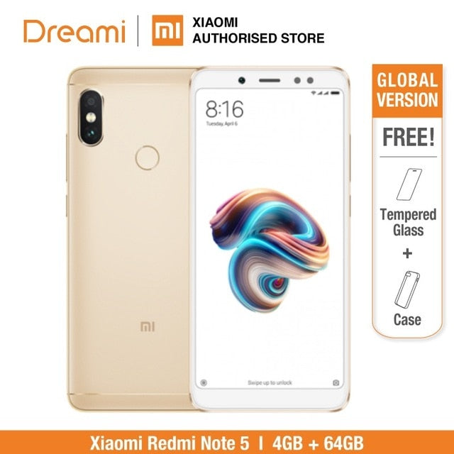 Global Version Xiaomi Redmi Note 5 64GB ROM 4GB (Brand New and Sealed) redmi note5