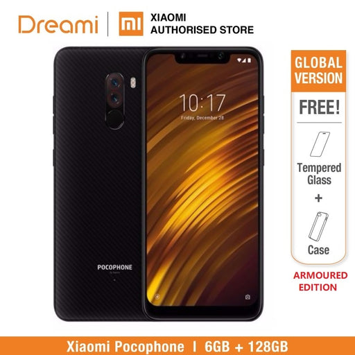 Global Version Xiaomi Pocophone F1 128GB ROM 6GB RAM (ARMOURED DESIGN) LIMITED Edition