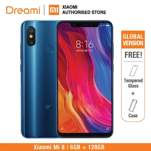 Global Version Xiaomi Mi 8 128GB Rom 6GB Rom Dual Camera Snapdragon 845 [Official Rom) mi8 128