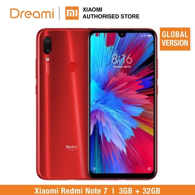 Global Version Redmi Note 7 32GB ROM 3GB RAM (Brand New and Sealed Box) note7 32gb