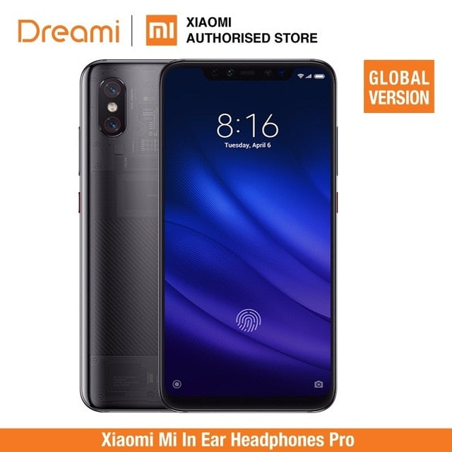 Global Version Xiaomi Mi 8 Pro 128GB ROM 8GB RAM Transparent Titanium (Official Rom)