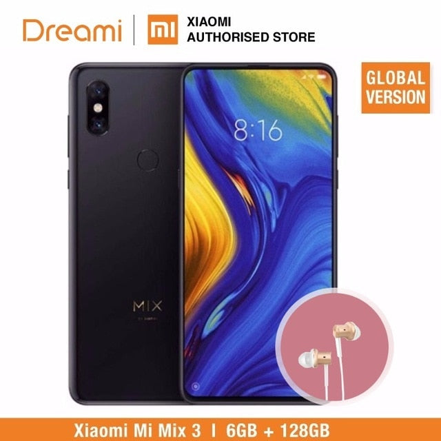 Global Version Xiaomi Mi Mix 3 128GB ROM 6GB RAM (Brand New & Sealed Box)